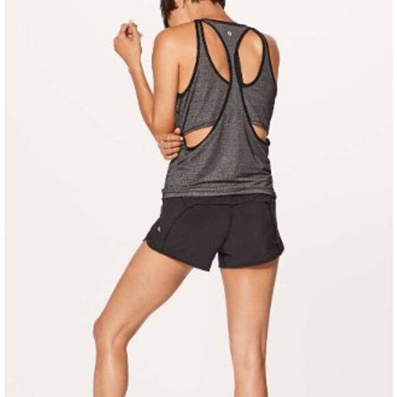 Lululemon Run Times Short II 4" Black Size 2 - Picture 1 of 6